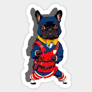 Frenchie Ninja Sticker